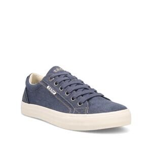 Taos Women's Plim Soul Lace Up Sneaker in Blue Wash Canvas - Size 7.5